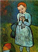 Pablo Picasso - Girl with Pigeon