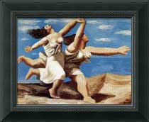 Picasso painting - Two Women Running on the Beach